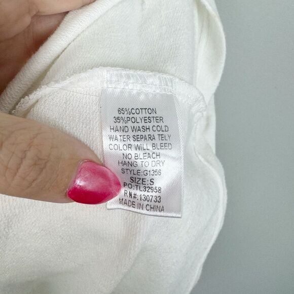 UMGEE | White Short Sleeve Elastic Cross Straps Dress Cover Up Women’s Size S - Picture 9 of 9